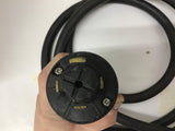 Hubbell 21415B Turn and Pull Locking Plug 20A 250 VDC 8' Long Cable