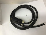 Hubbell 21415B Turn and Pull Locking Plug 20A 250 VDC 8' Long Cable
