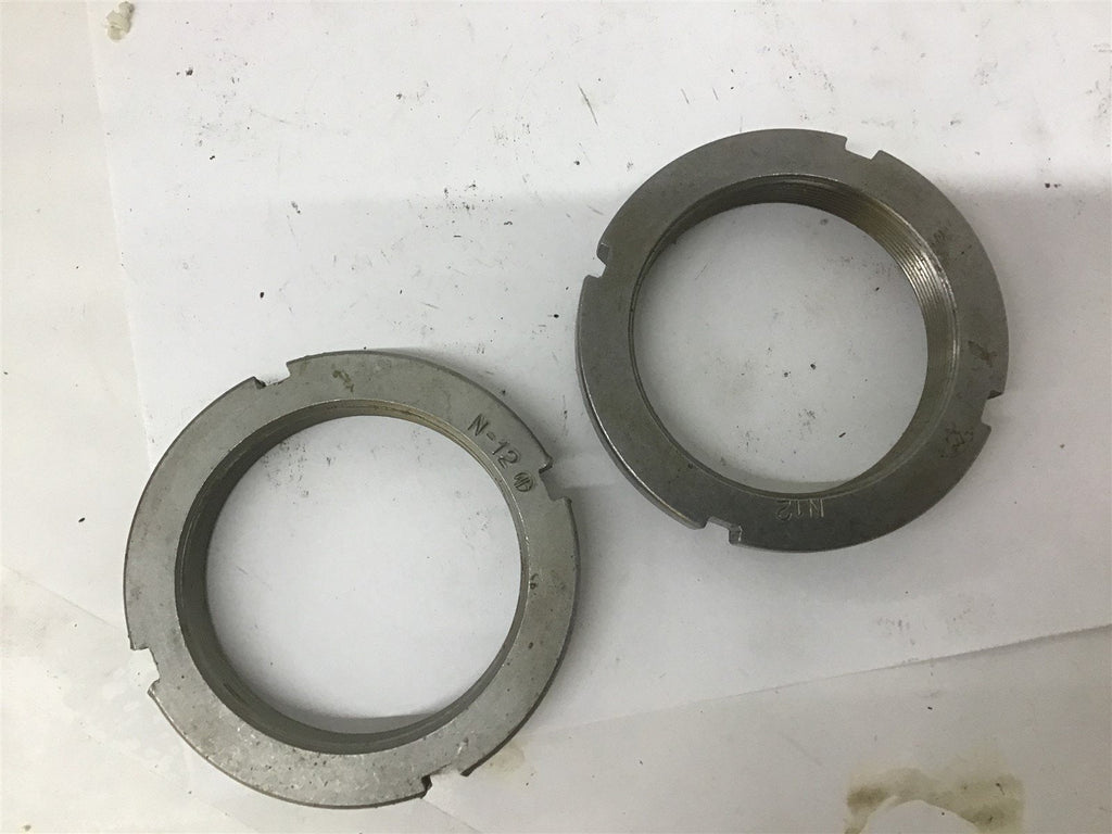 N-12 Bearing Locknut 2 1/4" ID Lot Of 2