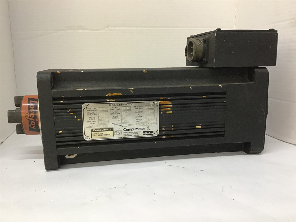 Parker Compumotor Z/ZX 640 Brushless Motor 4.7 KW 230 V 1600 RPM