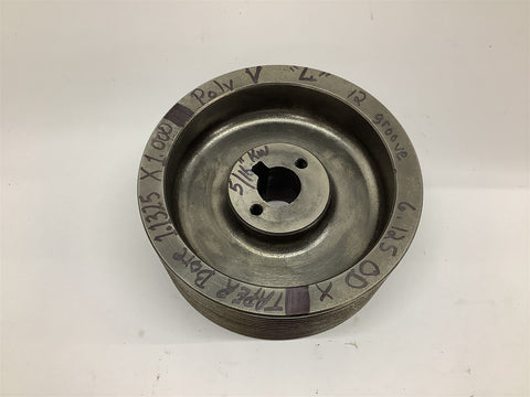 Taper Bore 1.1325' by 1' Polv L 12" Groove 6.125" OD Sheave