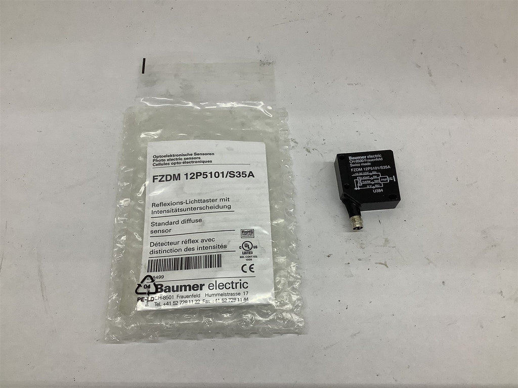 Baumer Electric FZDM 12P5101/S35A Photoelectric Sensor