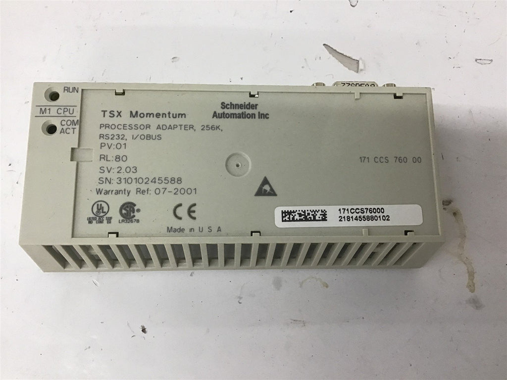 Schneider Automation Inc. TSX Momentum 171CCC96020 Processor Adapter