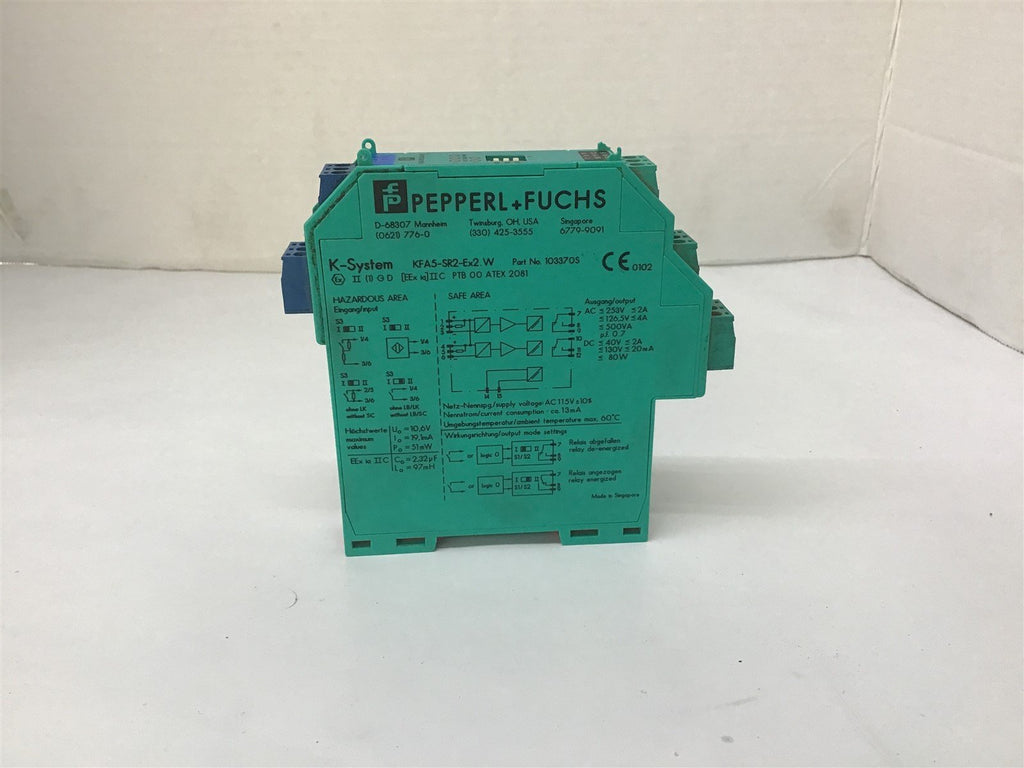 Pepperl and Fuchs KFA5-SR2-EX2.W Channel Switch Amplifier