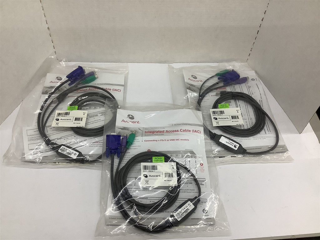 Avocent PS2IAC-7 Switch Cable Lot Of 3