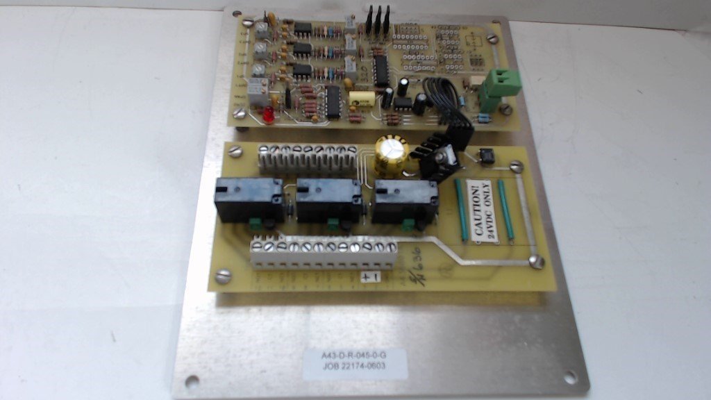 CIRCUIT CONTROL BOARD -  A43-D-R-045-0-G / JOB 22174-0603  - 24VDC ONLY