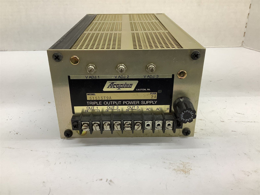 Acopian 51515T9A 2 A Fuse Triple Output Power Supply