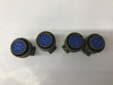 Amphenol 97-3106B18-1S 10 Pin Female Connecter Lot Of 4