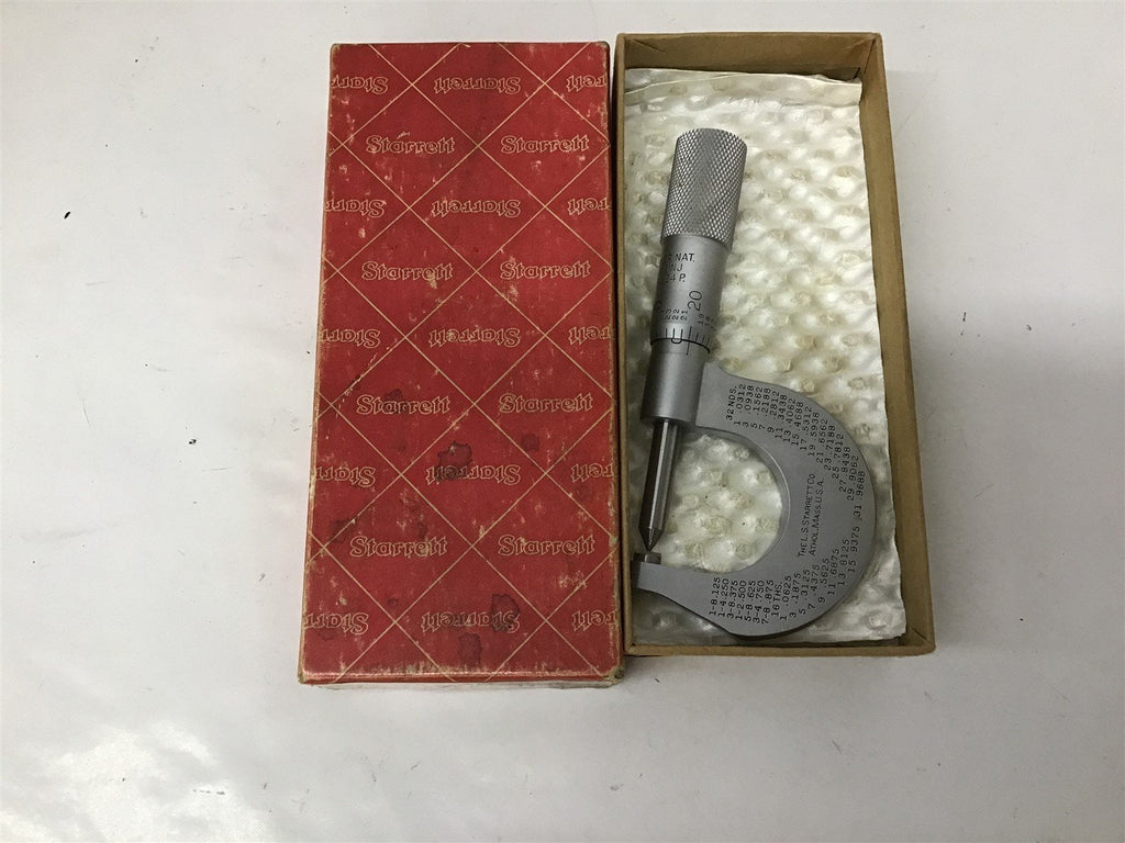Starrett 575 C-P Screw Thread Micrometer 1"