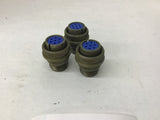 Amphenol MS3106A16S-1S Connector Lot Of 3