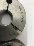 RK Tool M22-1.5-6G Thread Ring Gauge Lot Of 2