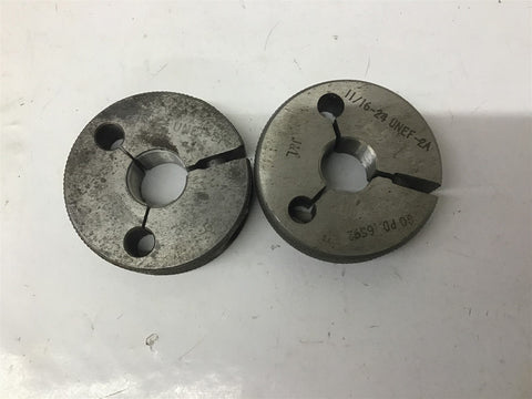11/16-24 UNEF-2A Threaded Ring Gage Lot Of 2