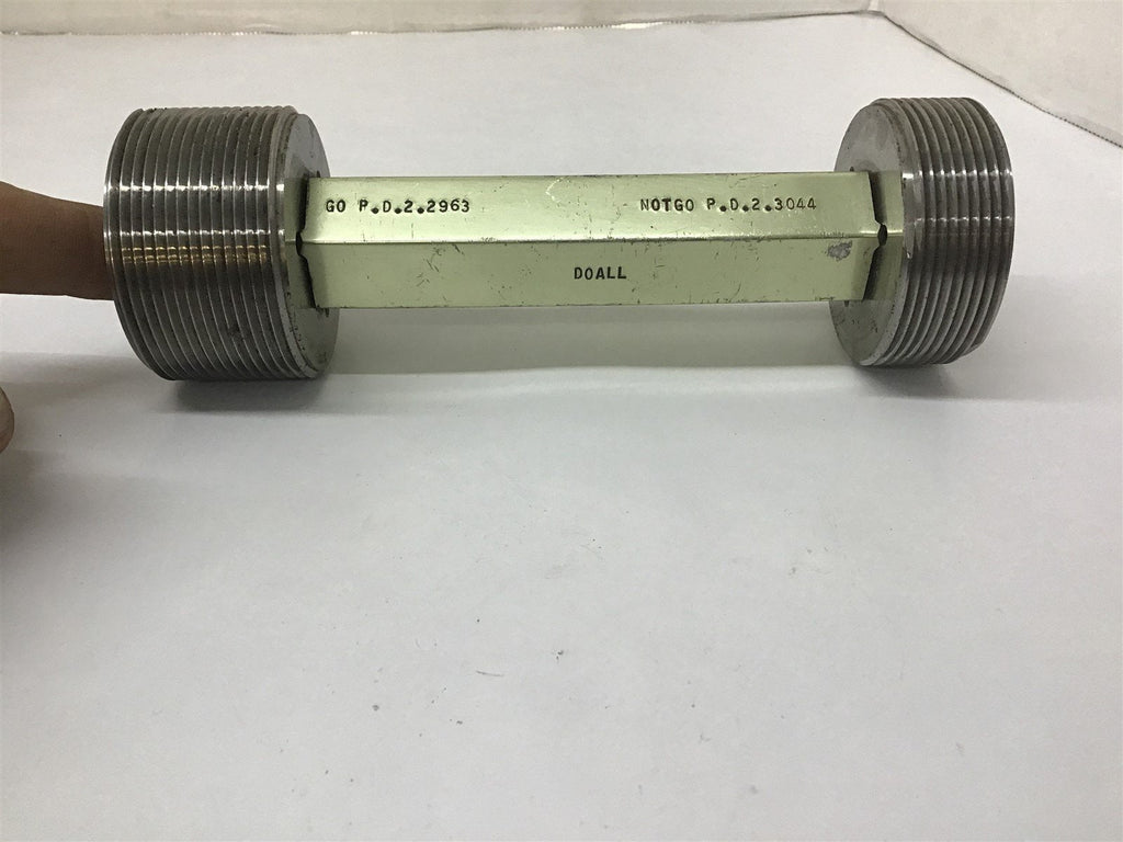 Do All 2" -11-1/2 NPSM-2B Plug Thread Gage GO 2.2963 NOGO 2.3044