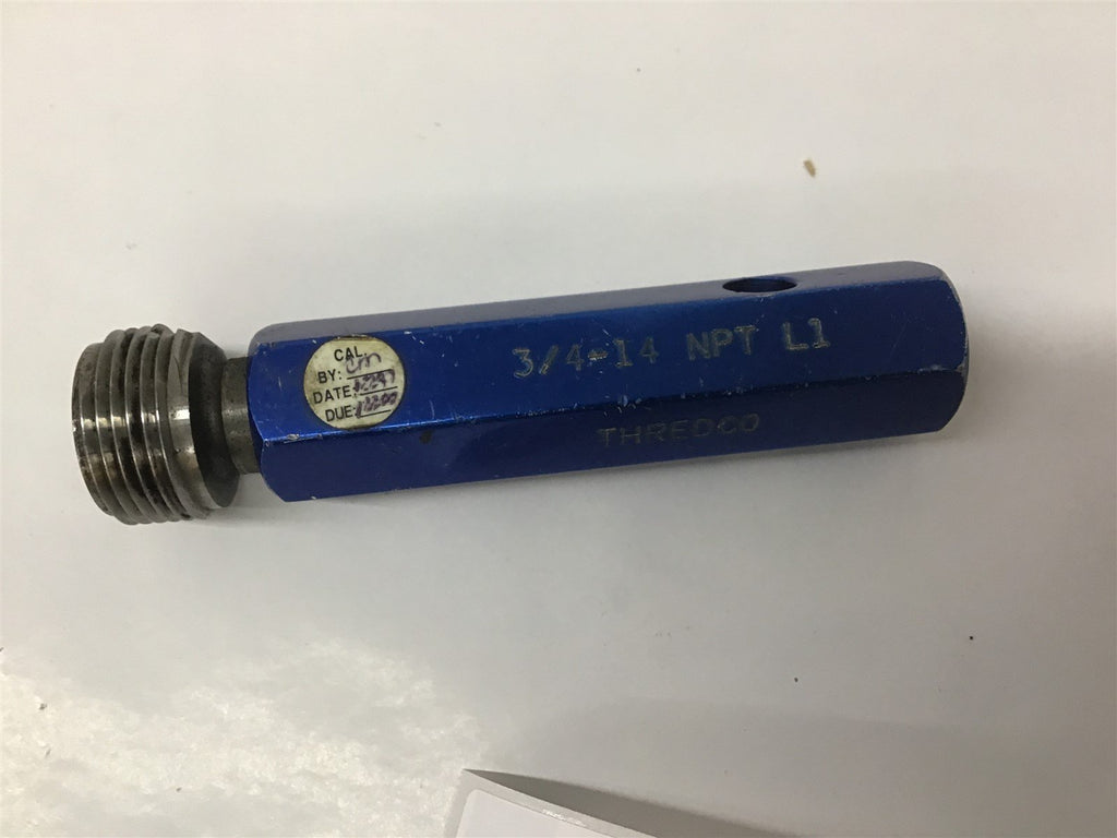Thredco 3/4-14 NPT L1 Plug Thread Gage