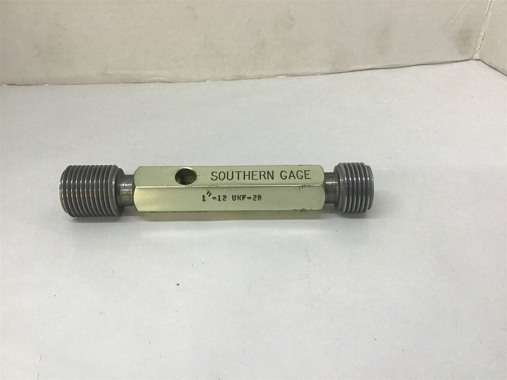 Southern Gage 1"-12 UNF-2B Plug Thread Gage GO .9459 NOGO .9535