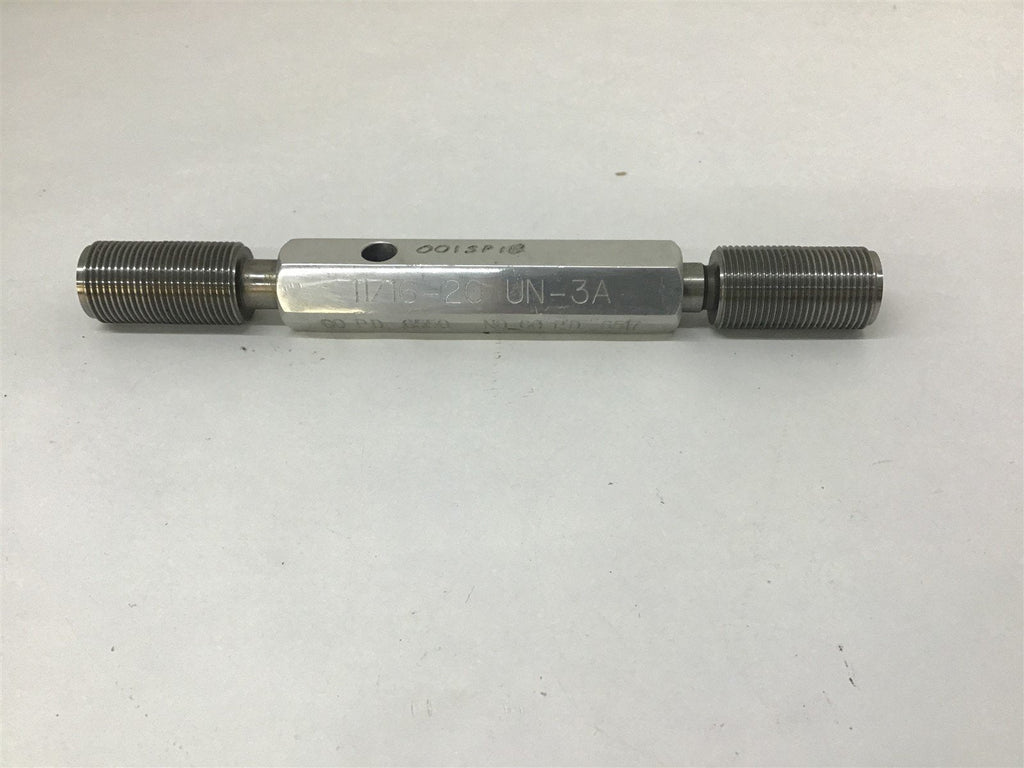 Setting Plugs 11/16-20 UN-3A Plug Thread Gauge GO .6550 NOGO .6517