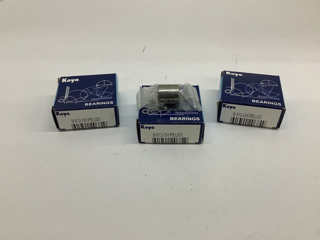 Koyo B-812-OH PB L051 Needle Bearing Lot Of 3