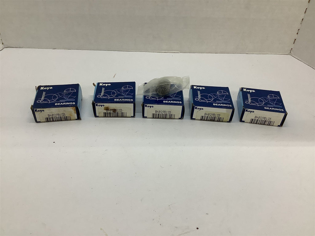 Koyo BH-812 PB L125 Needle Bearing Lot Of 5