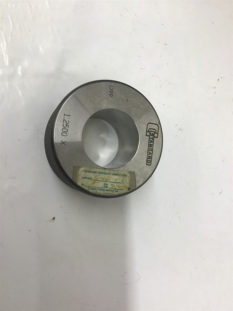 Standard D99 1.2500 X Master Ring Gage