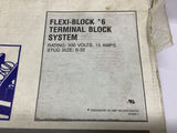 AMP 2-604102-1 Flexi-Block 6 Terminal Block System 200 Piece 7' L