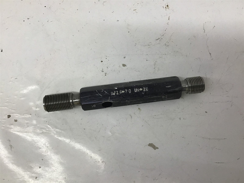 Gage Assembly Co 9/16-20 UN-2B Thread Plug Gage GO .5300 NOGO .5355