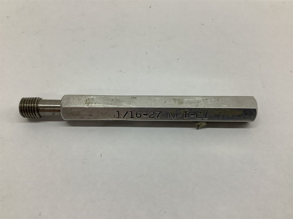 Mercury Gage Co 1/16-27 NPT-L1 Needs GP/NO GO