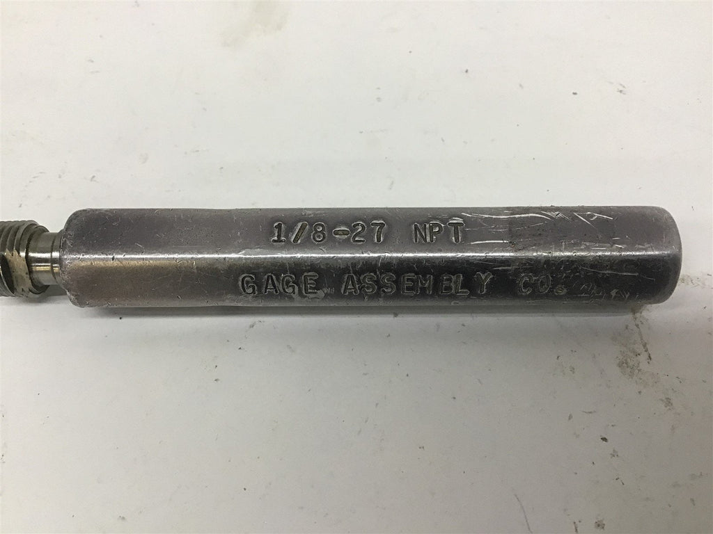 Gage Assembly Co 1/8-27 NPT Thread Pipe Plug Gage