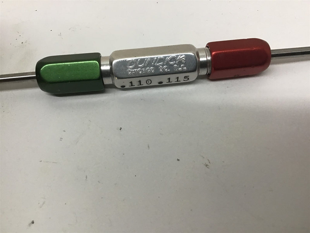 Dundick Go .110 No Go .115 Plug Gage