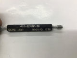 RK 10-32 UNF-2B Thread Plug Gage GO PD .1697 NOGO PD .1736