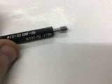 RK 10-32 UNF-2B Thread Plug Gage GO PD .1697 NOGO PD .1736