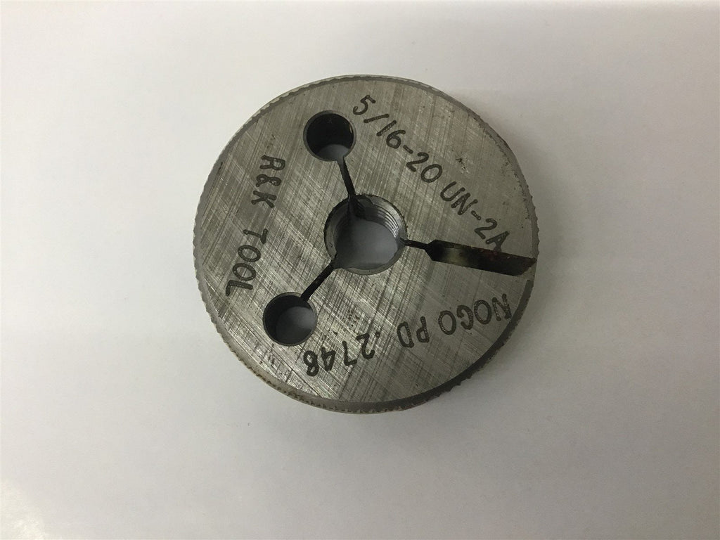 RK Tool 5/16-20 UN-2A Thread Ring Gage NOGO .2748