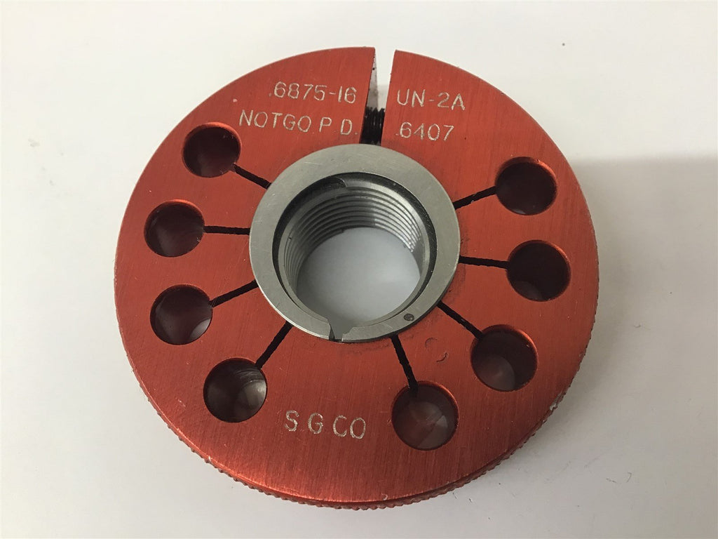SGCO .6875-16 UN-2A Thread Ring Gage NOT GO .6407