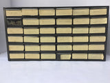 36 Drawer Bin Filled With Resistors Capacitors Diodes Potentiometers