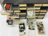 36 Drawer Bin Filled With Fuses Insulators And Other Assorted Items