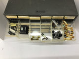 36 Drawer Bin Filled With Fuses Insulators And Other Assorted Items