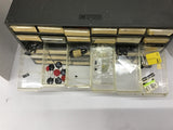 36 Drawer Bin Filled With Fuses Insulators And Other Assorted Items