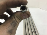Steel Rods 1/2" OD 5/16" ID 27 1/2" L 5/16-18 Internal Threads Lot Of 6