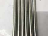 Steel Rods 1/2" OD 5/16" ID 27 1/2" L 5/16-18 Internal Threads Lot Of 6