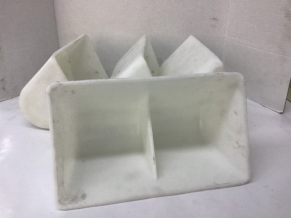 Dura Bucket Style SS 1' L x 7-1/4" W x 5-1/2" Deep Lot Of 4