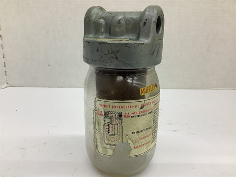 AB599B Pump Exhaust 16 Oz Muffler Bottle With Fitting