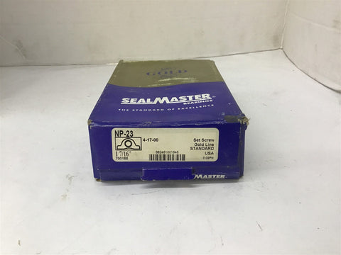 Seal Master NP-23 Gold-Line Pillow Block Bearing 1 7/16"