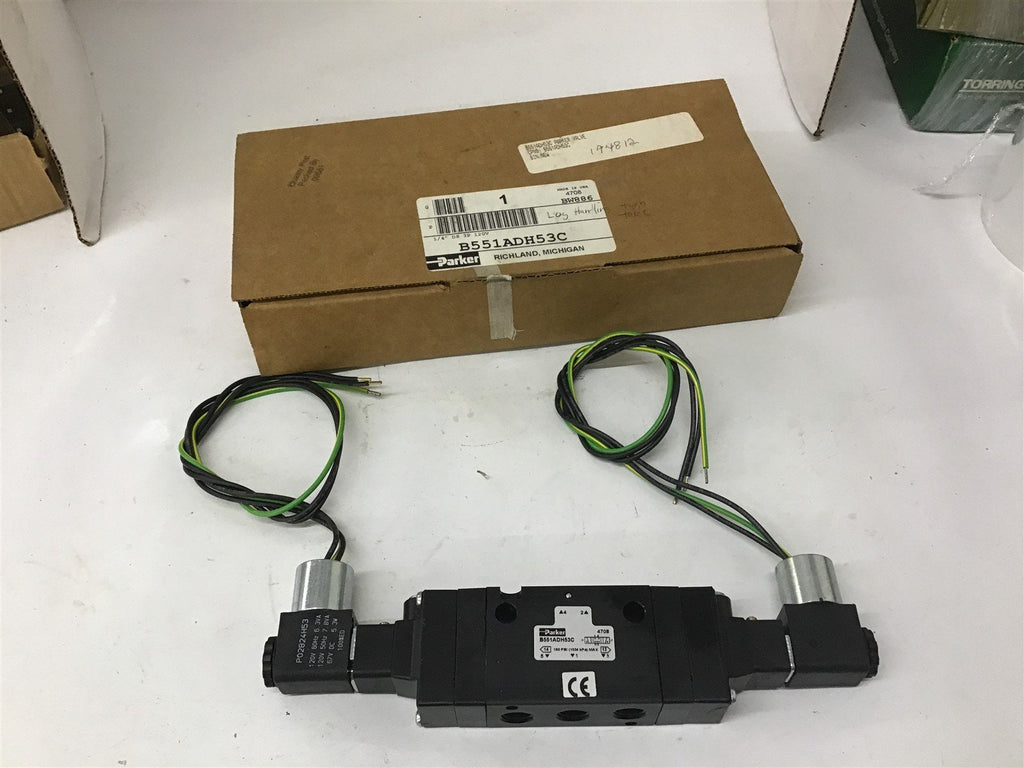 Parker B551ADH53C Solenoid Valve 4-Way 2-Position