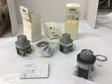 Allen-Bradley 800T-J91B Selector Switch 3-Position Spring Return Lot Of 3