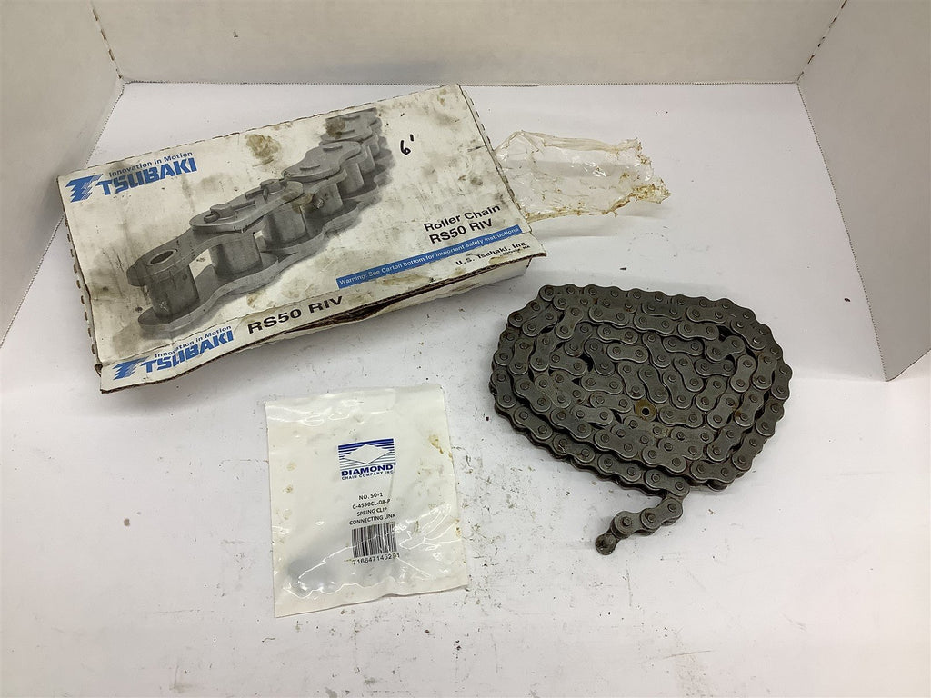 Tsubaki RS50 RIV Roller Chain 6'