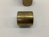 Brass Bushing L 1 1/2" OD 1 1/2" ID 1 1/4" Lot Of 4