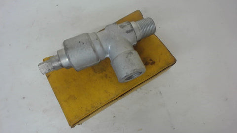 HENRY FORGED STEEL ANGLE SHUT OFF VALVE, CAT. NO. 986, 3/8" M.P.T X 3/8" F.P.T.
