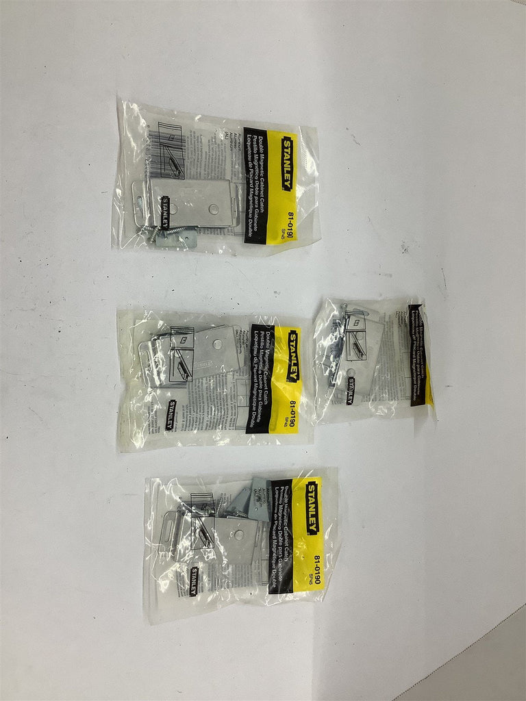 Stanley 81-0190 Double Magnetic Cabinet Catch Lot Of 4