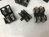 Assorted 2 Pole Fuse Holders Lot Of 6