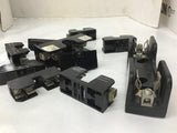 Assorted 1 Pole Fuse Holders Lot Of 10