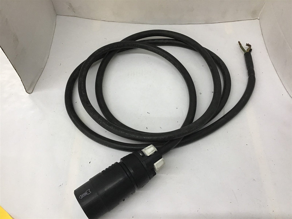 12/3 SOW-A P-123-70-MSHA 10' Long with Hubbell 21414B 30A 600V Receptacle